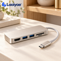Laoiyae™ USB-C Multiport Hub with HDMI, USB-A and Memory Card Slots — logo product image